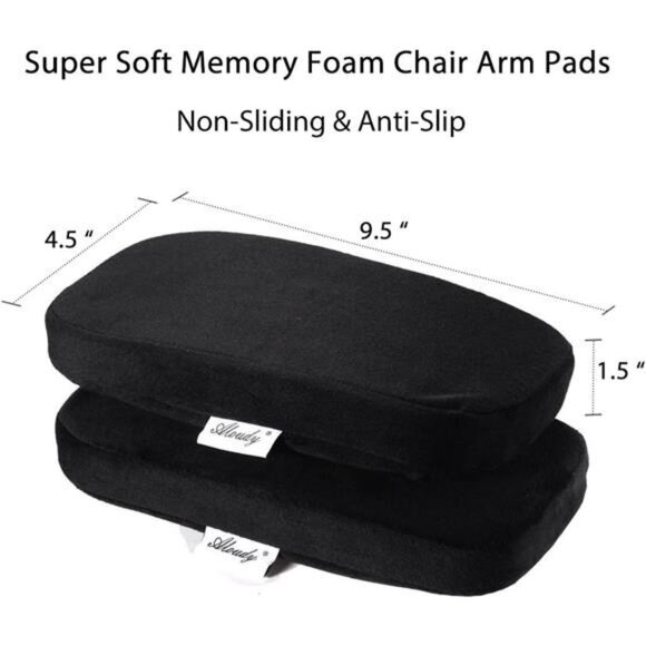Memory Foam Office Chair Armrest Pads, Comfy Gaming Chair Arm Rest Cover - Picture 2 of 6